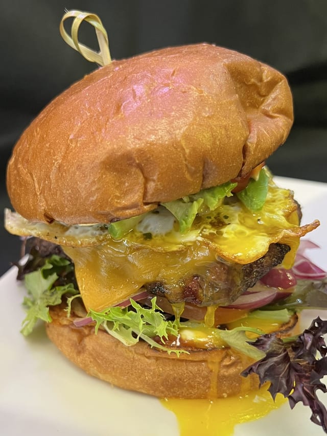 Abi's Fusion burger.