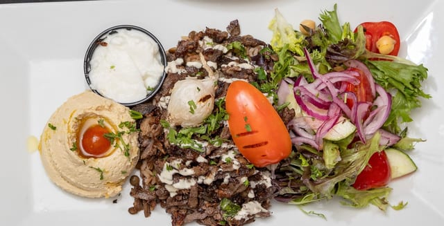 Beef/Lamb Shawarma platter.