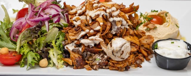 Chicken Shawarma platter.