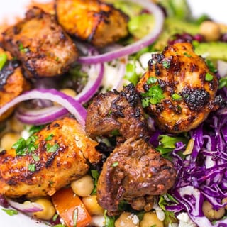Chicken Kabob Salad